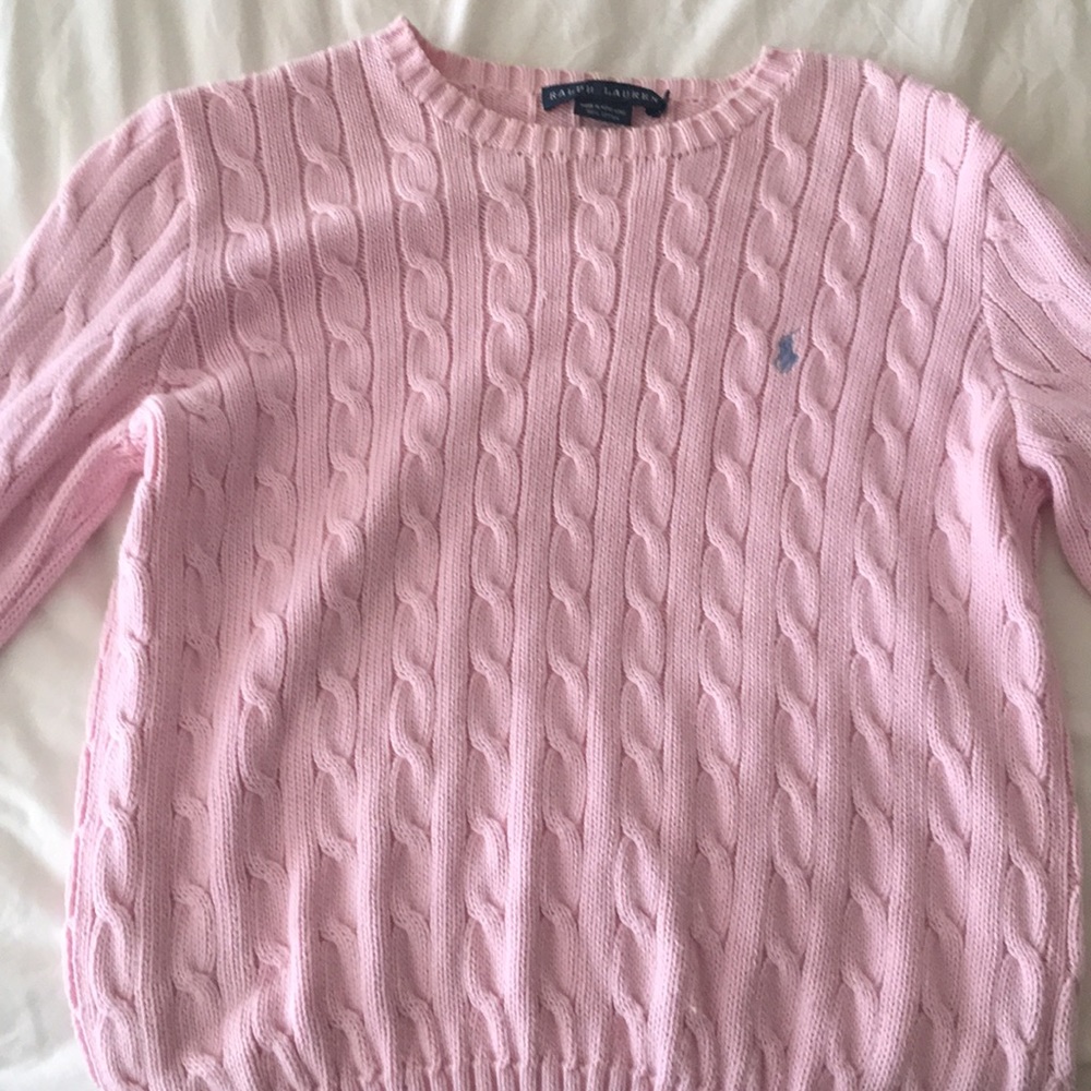 Ralph Lauren ladies cable knit cotton sweater (2)